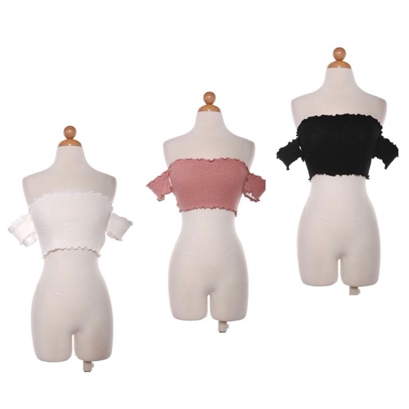 Wavy Crop Top - Rose - Picture 8 of 8